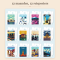 Reiseposter Tischkalender 2027 – Malen nach Zahlen 3