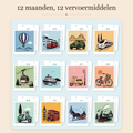 Transport Desk Calendar 2027 – Paint by Numbers 3
