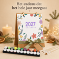 Blumen Tischkalender 2027 – Malen nach Zahlen 10