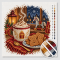 Hot Chocolate with Whipped Cream and Speculaas — Cross Stitch Kit 1