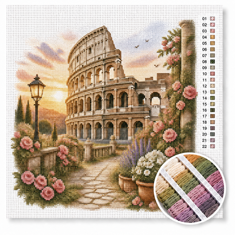 Colosseum in Rome — Cross Stitch Kit