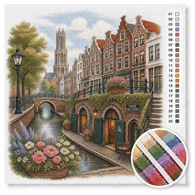 Utrecht aan de Werf — Cross Stitch Kit