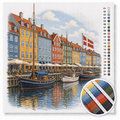 Nyhavn Copenhagen Colorful Harbor - Cross Stitch Kit 1