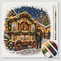Barrel Organ at the Christmas Market — Cross Stitch Kit 1