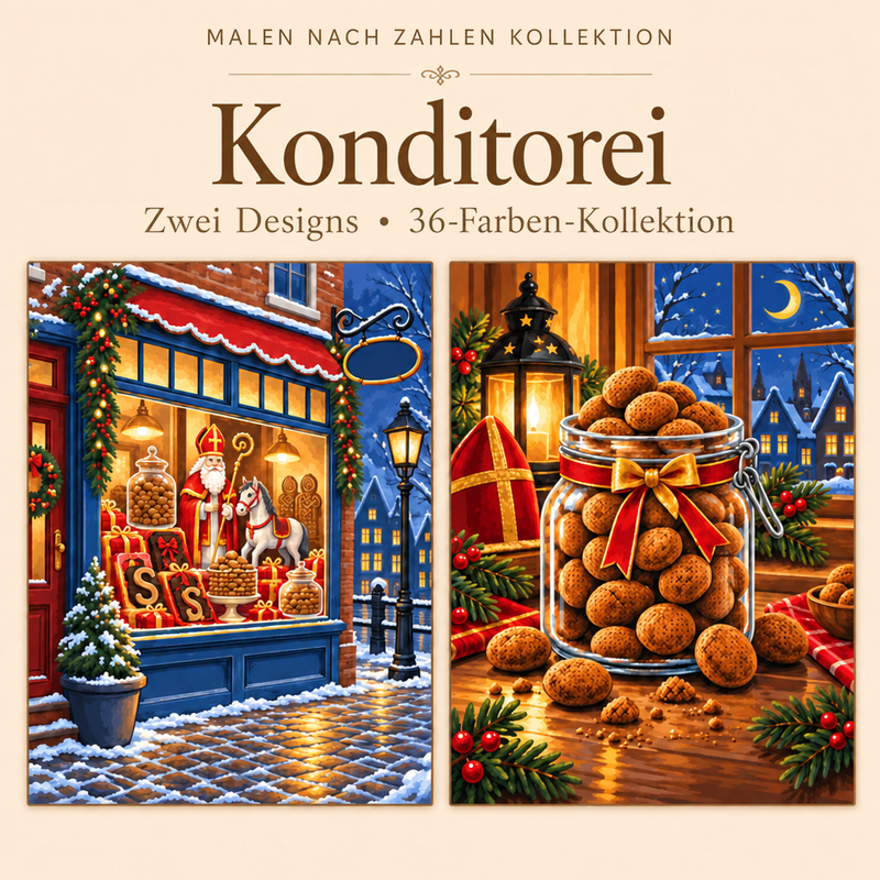 Konditorei – Malen nach Zahlen Set (Hero DE)