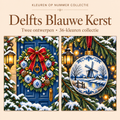 Delft Blue Christmas – Paint by Numbers Set (2 canvases) 1