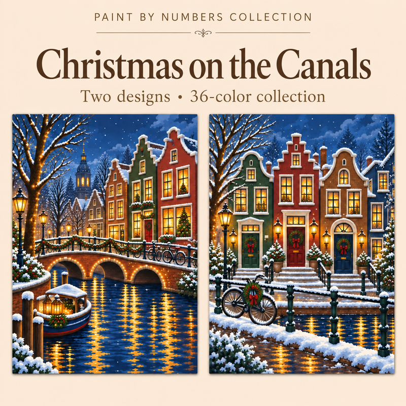 Christmas on the Canals – Paint by Numbers Set (Hero EN)