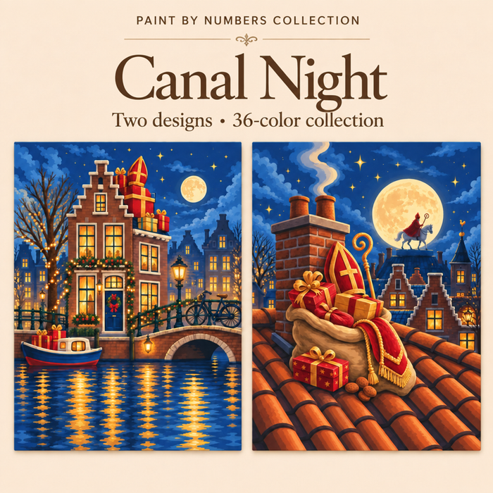 Canal Night – Paint by Numbers Set (Hero EN)