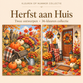 Autumn at Home – Paint by Numbers Set (2 canvases) 1