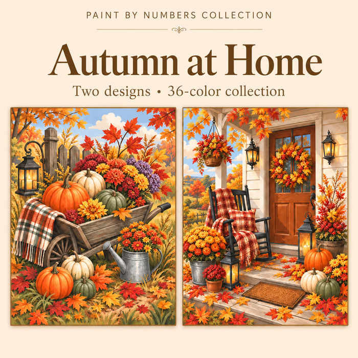 Autumn at Home – Paint by Numbers Set (Hero EN)