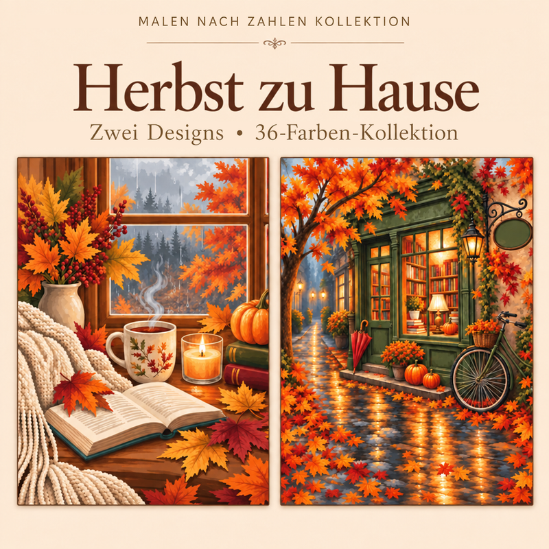 Herbst zu Hause – Malen nach Zahlen Set (Hero DE)