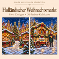 Holländischer Weihnachtsmarkt – Malen nach Zahlen Set (Hero DE) 1