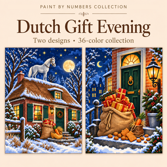 Dutch Gift Evening – Paint by Numbers Set (Hero EN)