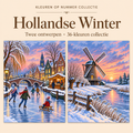 Dutch Winter – Paint by Numbers Set (2 canvases) 1