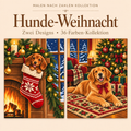 Hunde-Weihnacht – Malen nach Zahlen Set (Hero DE) 1