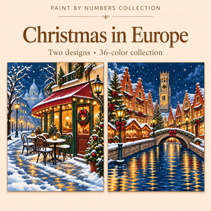 Christmas in Europe – Paint by Numbers Set (Hero EN)