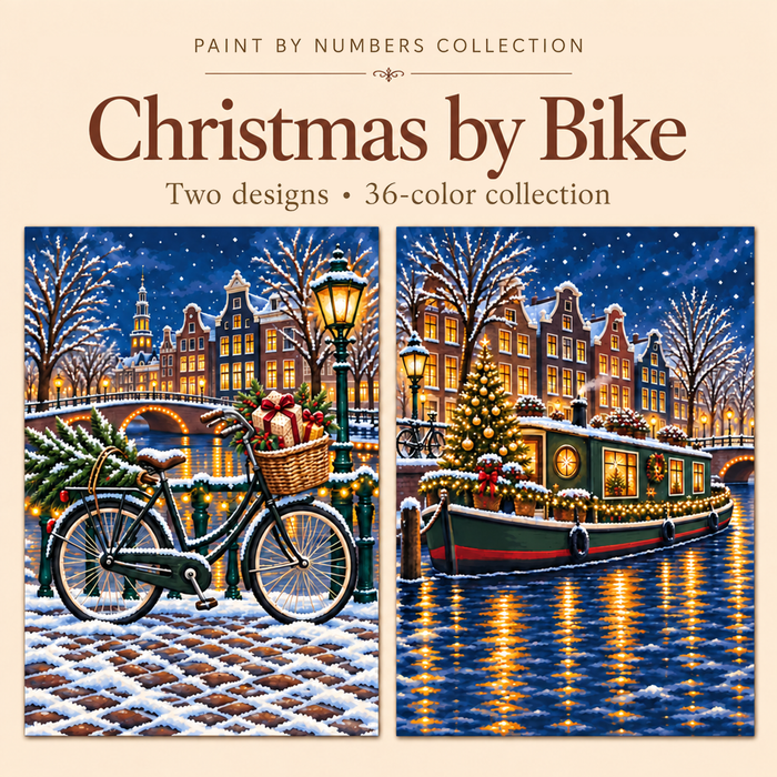 Christmas by Bike – Paint by Numbers Set (Hero EN)