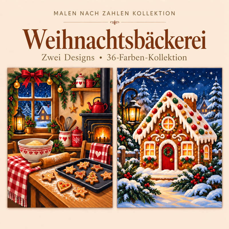 Weihnachtsbäckerei – Malen nach Zahlen Set (Hero DE)