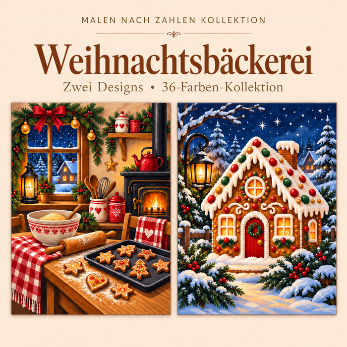 Weihnachtsbäckerei – Malen nach Zahlen Set (Hero DE)