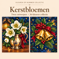 Christmas Flowers – Paint by Numbers Set (2 canvases) 1