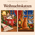 Weihnachtskatzen – Malen nach Zahlen Set (Hero DE) 1