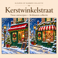 Christmas Shopping Street – Paint by Numbers Set (2 canvases) 1