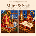 Mitre & Staff – Paint by Numbers Set (Hero EN) 1