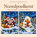 North Pole Christmas – Paint by Numbers Set (2 canvases) 1