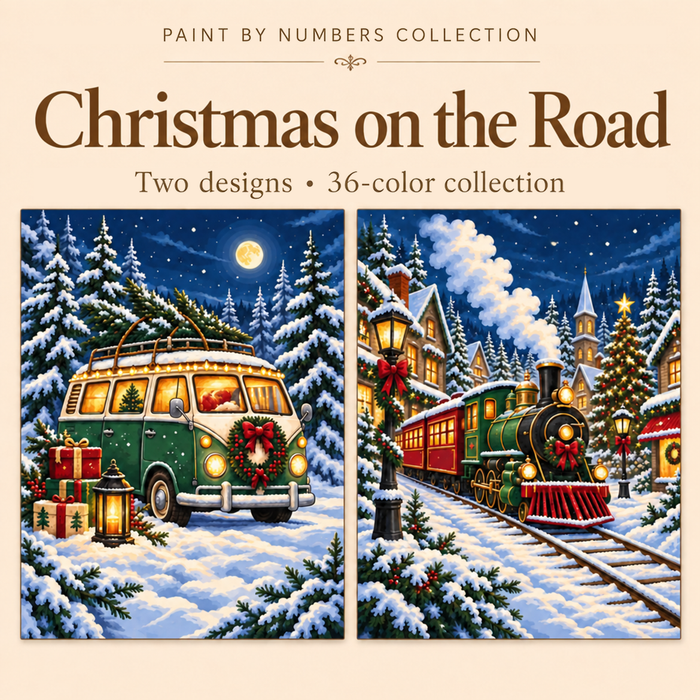 Christmas on the Road – Paint by Numbers Set (Hero EN)