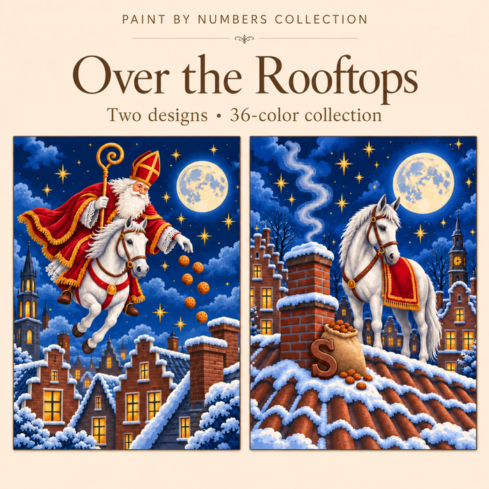 Over the Rooftops – Paint by Numbers Set (Hero EN)