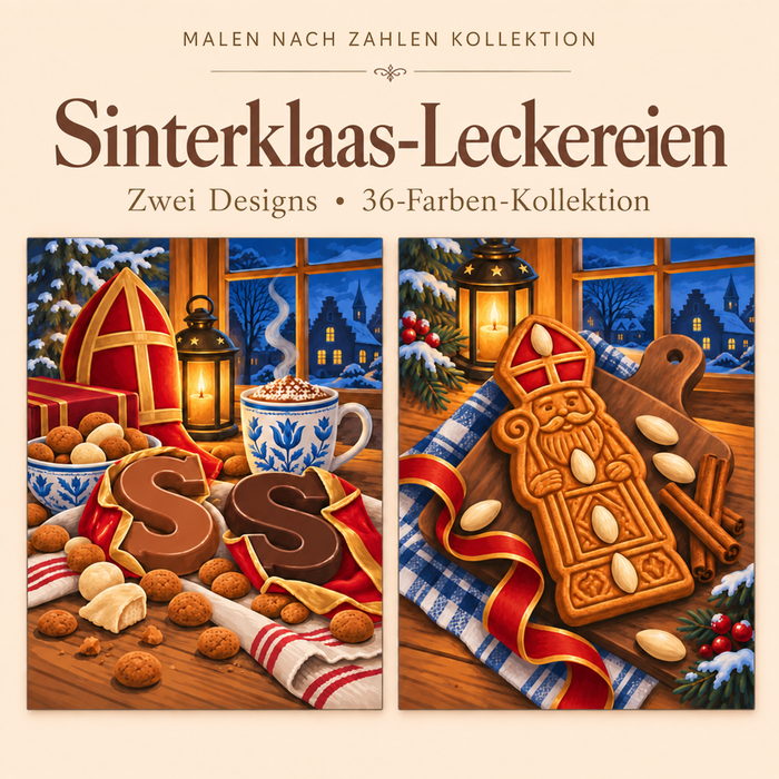 Sinterklaas-Leckereien – Malen nach Zahlen Set (Hero DE)