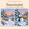 Snow Day Fun – Paint by Numbers Set (2 canvases) 1