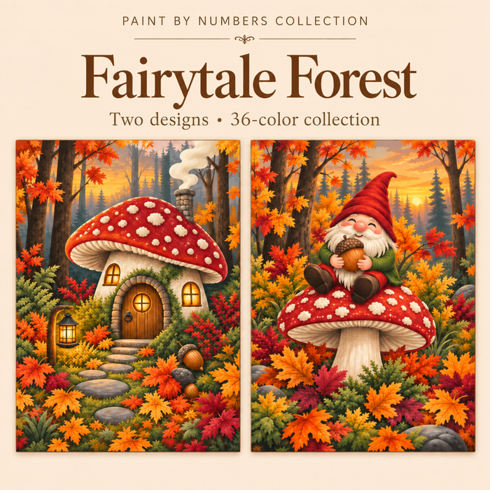Fairytale Forest – Paint by Numbers Set (Hero EN)