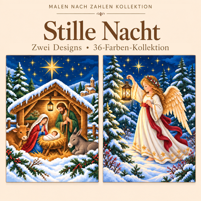 Stille Nacht – Malen nach Zahlen Set (Hero DE)