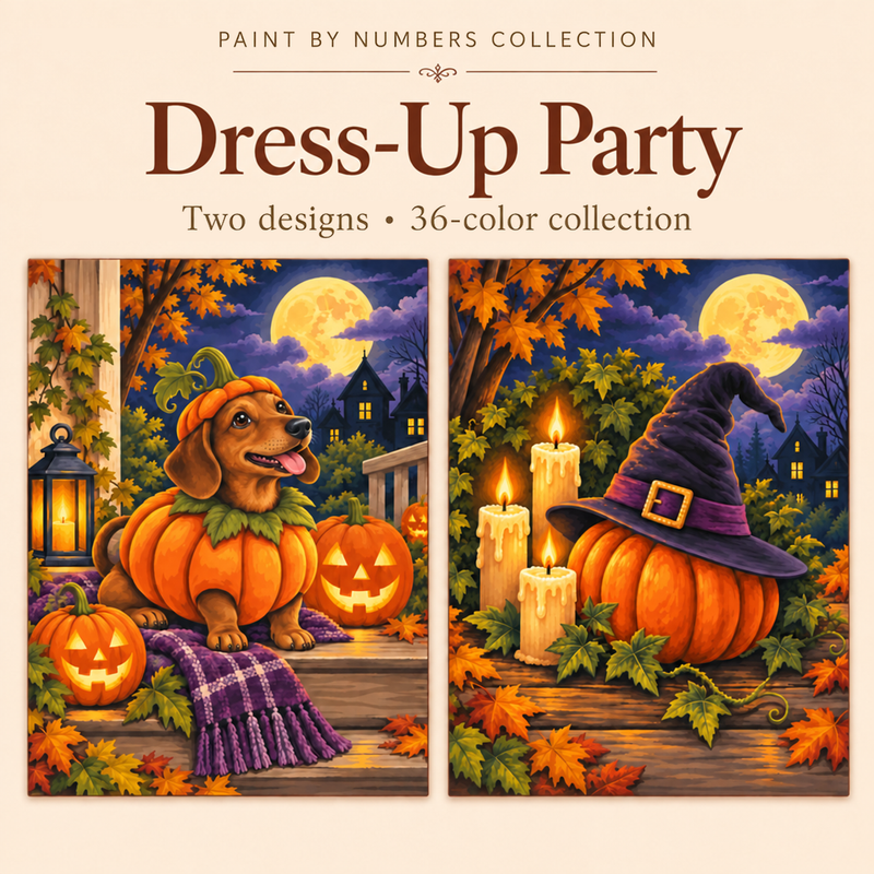 Dress-Up Party – Paint by Numbers Set (Hero EN)