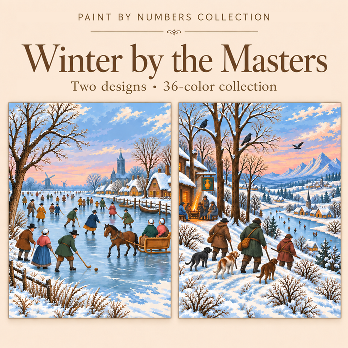 Winter by the Masters – Paint by Numbers Set (Hero EN)