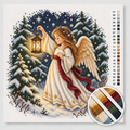 Angel with a Lantern in the Snow — Cross Stitch Kit 1