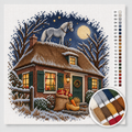 Dutch Farmhouse on Gift Evening — Cross Stitch Kit 1