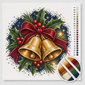 Christmas Bells with Holly — Cross Stitch Kit 1
