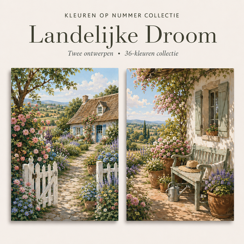 Rural Dream - Paint by Number Kit (2 canvases)