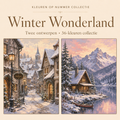 Winter Wonderland - Paint by Number Set (2 canvases) 1