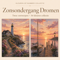 Sunset Dreams - Paint by Number Kit (2 canvases) 1