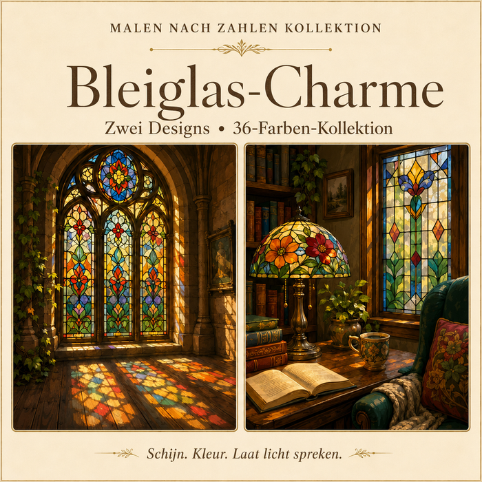 Bleiglas-Charme – Malen nach Zahlen Set (Hero DE)