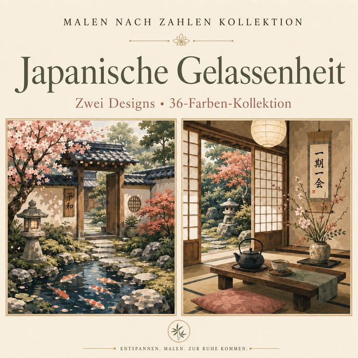 Japanische Gelassenheit – Malen nach Zahlen Set (Hero DE)