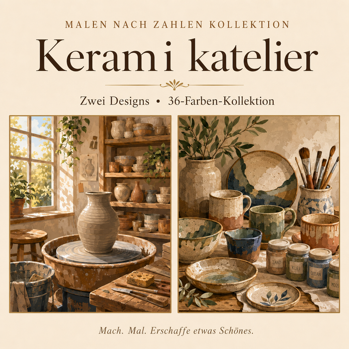 Keramikatelier – Malen nach Zahlen Set (Hero DE)