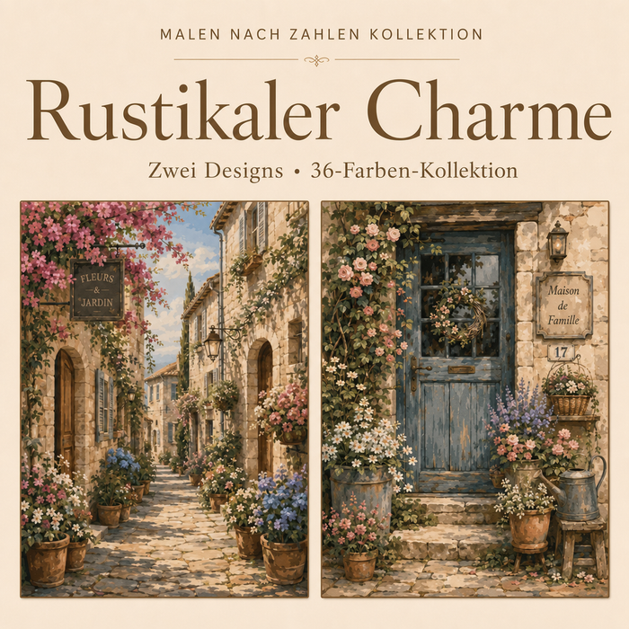 Rustikaler Charme – Malen nach Zahlen Set (Hero DE)