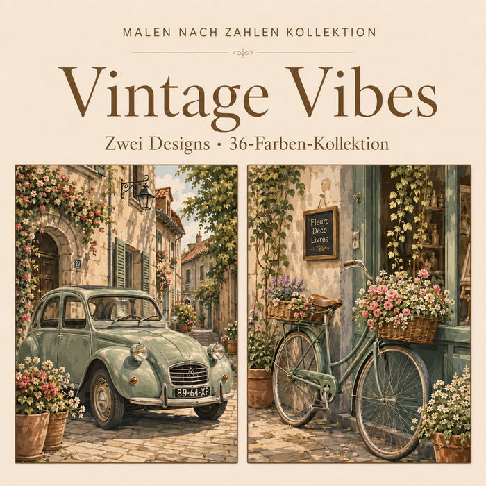 Vintage Vibes – Malen nach Zahlen Set (Hero DE)