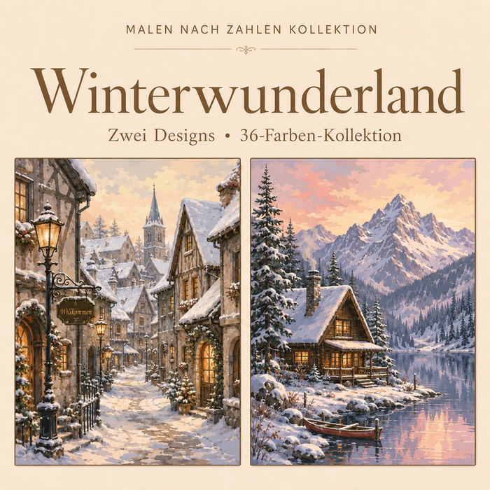 Winterwunderland – Malen nach Zahlen Set (Hero DE)