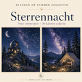Sterrennacht – Kleuren op Nummer Set (2 canvassen) 1