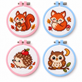 Mini Bundle Woodland Animals — Set of 4 Mini Cross Stitch Kits 1